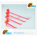 quality style cloth plastic slatwall display hooks